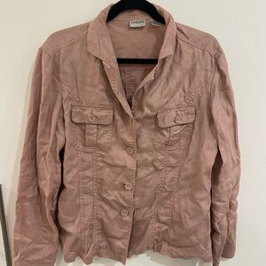 Chico's Dusty Rose Utility Jacket
